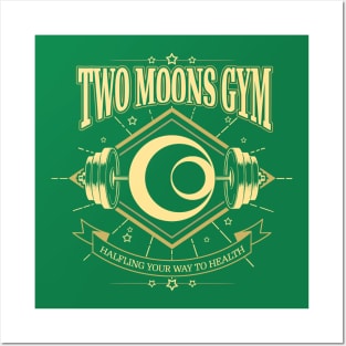 Two Moons Gym - Yellow Posters and Art